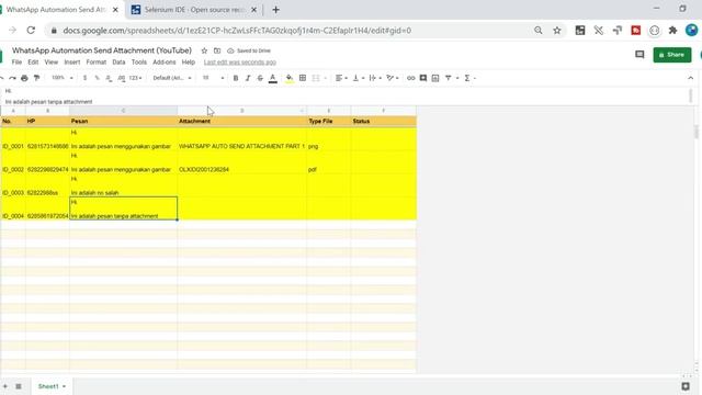 Tutorial Whatsapp Google Sheet Auto Send File Image (Part2) смотреть онлайн