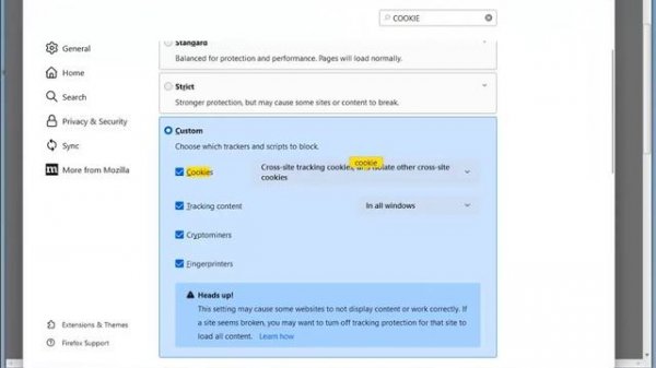 Block/Allow Browser Cookies in Mozilla Firefox on Windows/Mac Computer