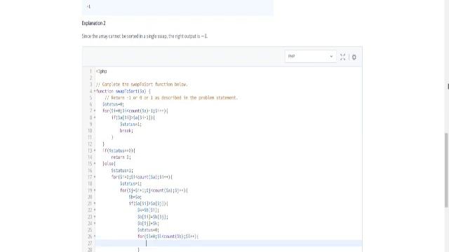 PHP Turing Coding Challenge: Swapping in an Array смотреть онлайн