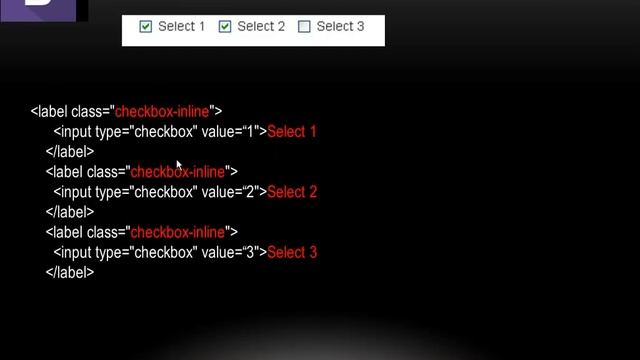 Bootstrap 059 CheckBox Inline смотреть онлайн