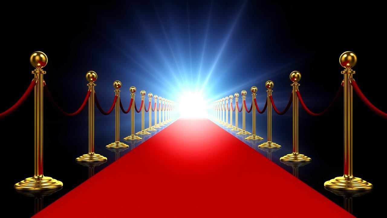 Заставка для поздравлений и слайд-шоу "Красная дорожка 5". Пример. Монтаж видео на заказ