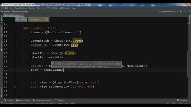 Python GUI - Pyside2 QGraphicsView & QGraphicsScene смотреть онлайн