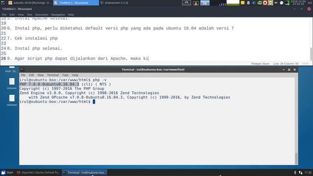 Cara instal apache dan php di ubuntu 16.04 смотреть онлайн