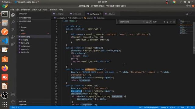 Complete CRUD operation in OOP PHP with MySQLi Part # 6 | CRUD OOP PHP and Mysqli in Hindi смотреть онлайн