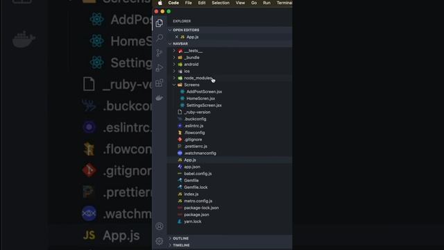 React Native none of these files exist, error resolved смотреть онлайн