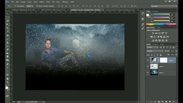 Photoshop manipulation tutorial digital Art : dream night & color effect смотреть онлайн