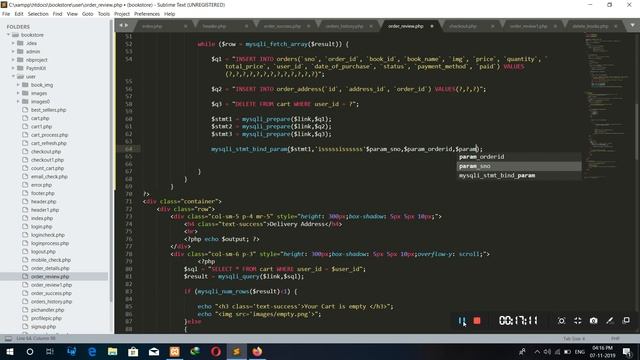 Online Book Store in PHP | making order-review page | part -33(Hindi) смотреть онлайн