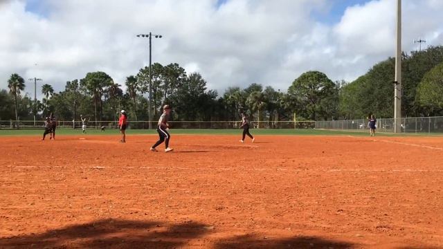 Erika Andal Slapped An Inside The Park HOMERUN Vs Lefty Pitcher At Headfirst Honor Roll Camp Florid смотреть онлайн