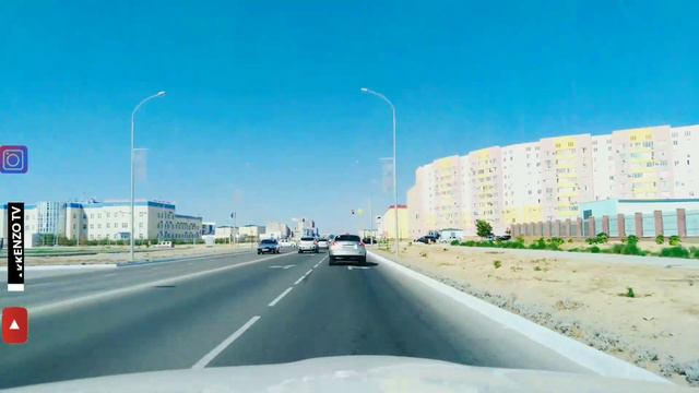 Новые микрорайоны Актау за 45 секунд. смотреть онлайн