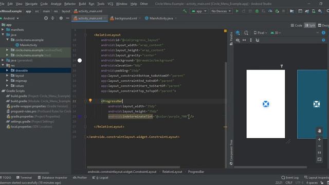 Custom Progress Bar in Android Studio | Progress Bar in Android Studio | Android Tutorials смотреть онлайн