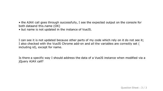 jQuery : How to update data of a VueJS instance from a jQuery AJAX call? смотреть онлайн