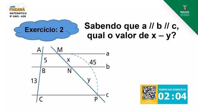 9º Ano | Matemática | Aula 28 - Teorema de Tales смотреть онлайн