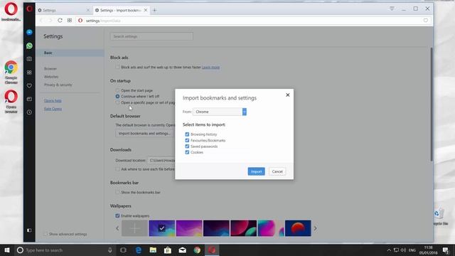 How to Import Passwords and Bookmarks from Google Chrome into Opera смотреть онлайн