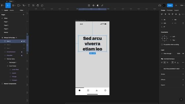 FIGMA Interactive App Navigation - Tab bar Tutorial смотреть онлайн