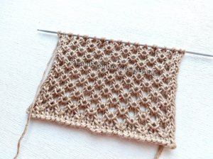 Оригинальный мелкий ажур спицами ? Новый узор для вязания джемперов, маечек