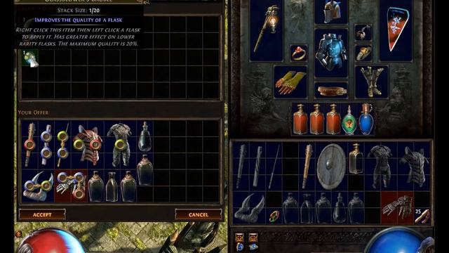 Path of Exile Vendor Recipe Selling 40% of quality on items brings currency. смотреть онлайн