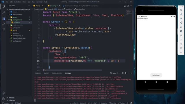 #6 Creating Screen Component | React Native Tutorials For Beginners | Sanket Sabale | Codemock ... смотреть онлайн