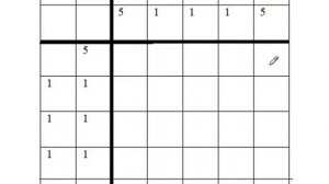 Как решать самые простые японские кроссворды.  Урок 1.