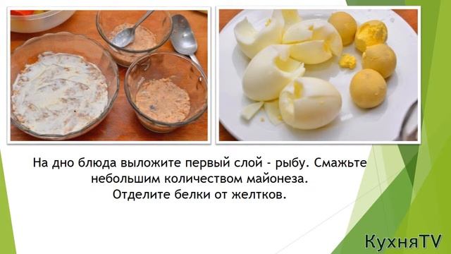 Кулинарный рецепт Салата Мимоза.Пошаговый видео рецепт.