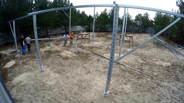 Солнечная электростанция 15 кВт. Навес для авто. Зеленый тариф. смотреть онлайн