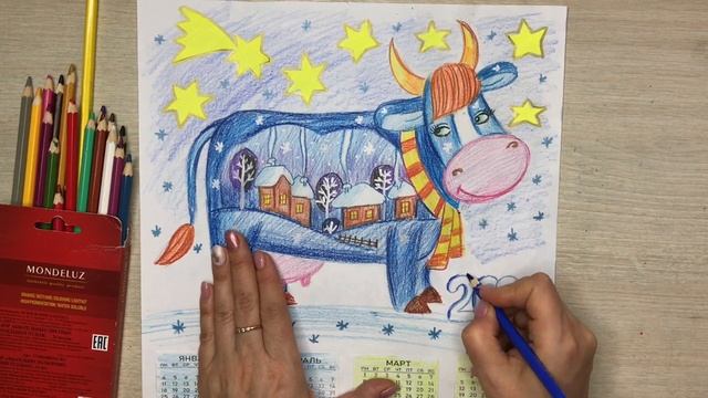 Урок 3. Календарь на 2021 год "Коровка" смотреть онлайн