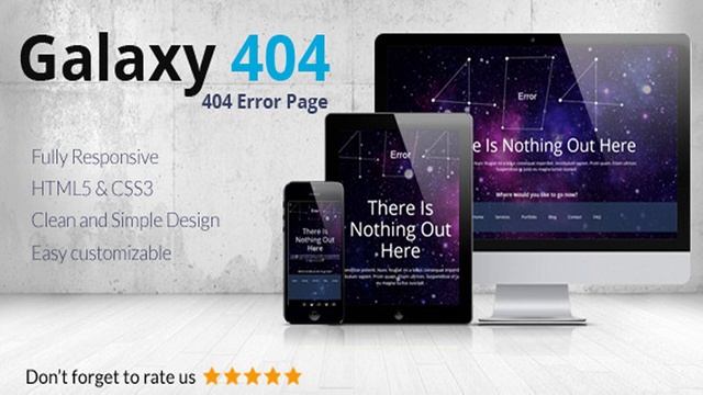 Galaxy404 - Responsive 404 Template | Themeforest Website Templates and Themes смотреть онлайн