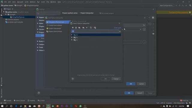 Configuring pyCharm python virtual development environment sinhala EP02 смотреть онлайн