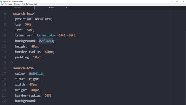 Великолепное Search Box | с использованием только HTML и CSS смотреть онлайн