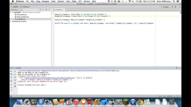 Python 3 - Getting User Input смотреть онлайн