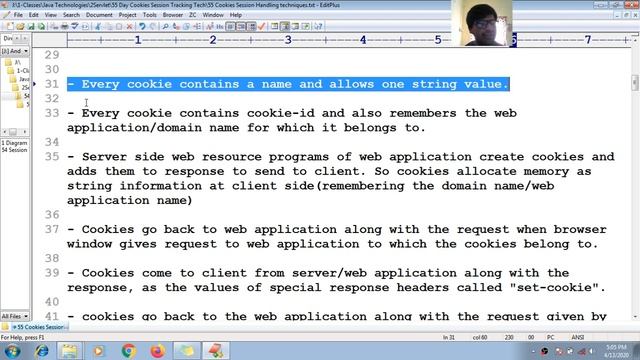 174 Http cookies Session Handling Tracking Management Technique | Advance Java Servlet tutorial смотреть онлайн