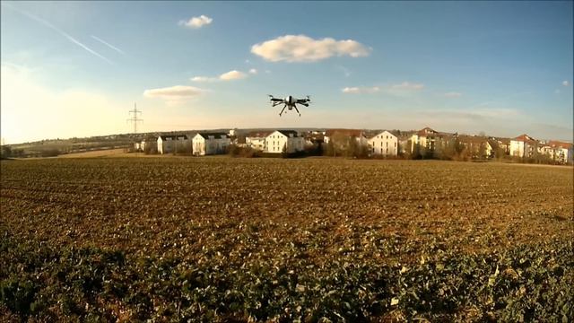 first fpv-flight of my new fpv-quadrocopter Sky Hero Spyder смотреть онлайн