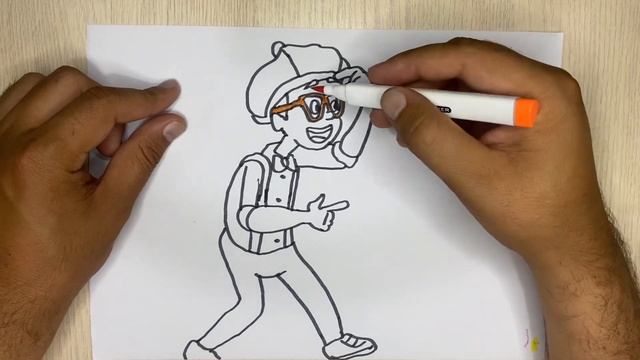 Как нарисовать Блиппи, How to draw Blippi смотреть онлайн
