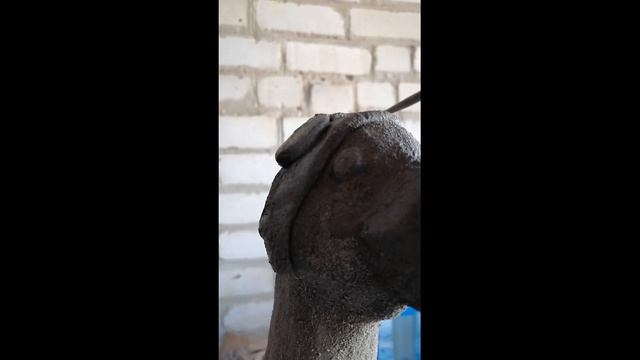 Гусь-авиатор. Скульптура для сада.