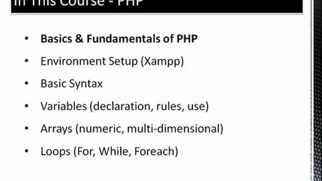 Learn PHP Fundamentals From Scratch - Introduction 6432 смотреть онлайн