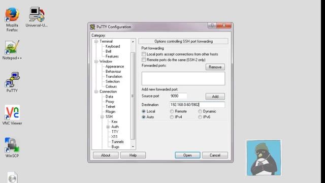 SSH Tunnel with PuTTY смотреть онлайн