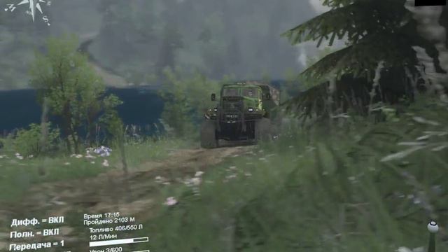 Карта «Лес 7» версия 1.0 для SpinTires (v03.03.16) смотреть онлайн