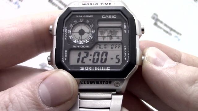 Часы Casio Illuminator AE-1200WHD-1A - Инструкция, как настроить | Watch-Forum.RU смотреть онлайн