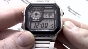 Часы Casio Illuminator AE-1200WHD-1A - Инструкция, как настроить | Watch-Forum.RU
