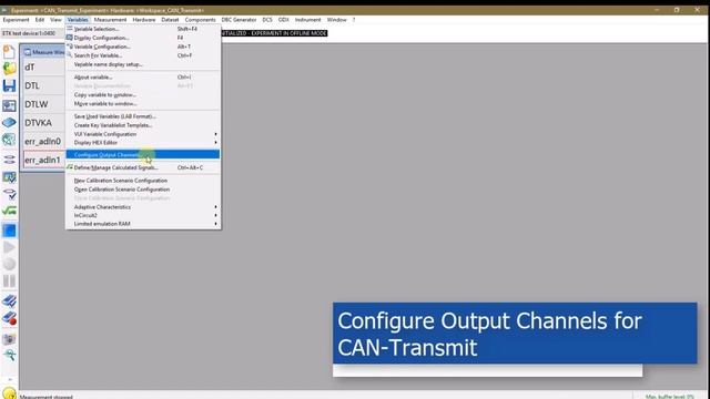INCA Program Library: Configuring CAN-Transmit смотреть онлайн