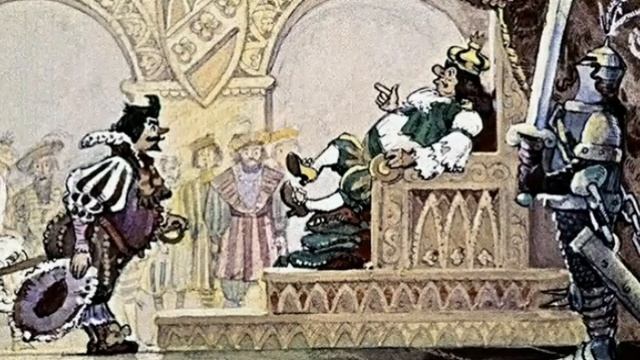 Храбрый портняжка. Сказка братьев Гримм с иллюстрациями Л.Владимирского (из диафильма) смотреть онлайн