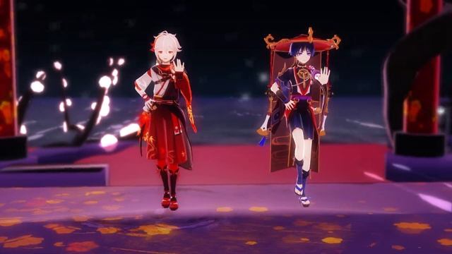 [Genshin Impact MMD]Yoiyoi Kokon[Kazuscara/Kazuha,Scaramouche]