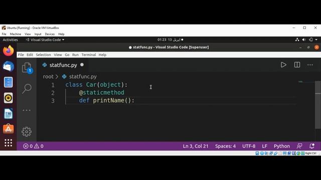 Python class with static method смотреть онлайн