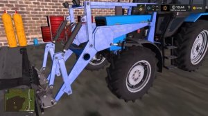 Купили трактор мтз 82.1 с балочным мостом и куном у farming simulator 17