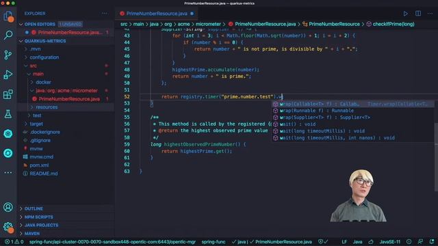 Utilize the Micrometer metrics for Quarkus runtime смотреть онлайн
