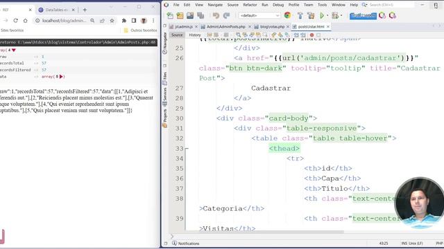 Curso de PHP 8 Aula 147 DataTables ServerSide Como Listar Dados смотреть онлайн