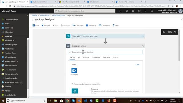 Hillbilly Chat Bot 3/4 - Reading a SharePoint List with a Logic App смотреть онлайн