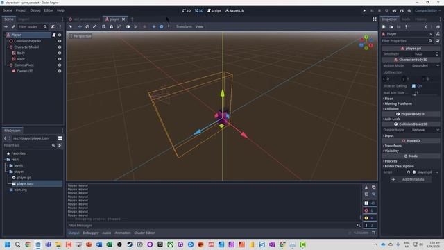 Godot 4 Third Person Mouse Look Camera Control смотреть онлайн