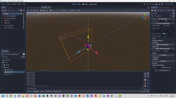 Godot 4 Third Person Mouse Look Camera Control