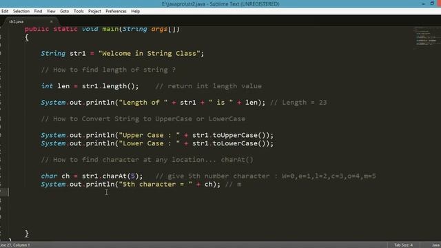 String Important Function : length, concat, replace, trim смотреть онлайн