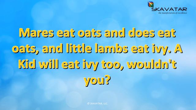 Tongue Twister: Mares eat oats and does eat oats | 92% FAIL Trying смотреть онлайн